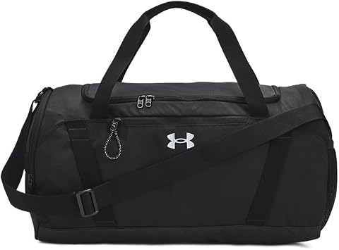 Under Armour Womens Undeniable Signature Duffle, (001) Black / / Metallic Harbor Blue, One Size Fits Most