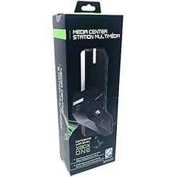 YoK Xbox One Icon Media Center With Extra Compartment For Your External Storage Device. Compatible With XB1 – Black