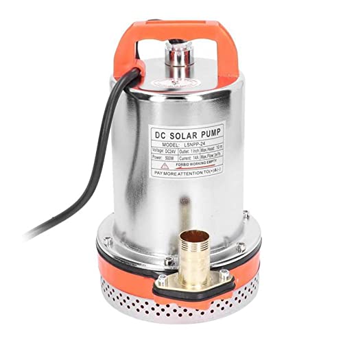 ADBWEKKF Well Booster Pump ³/h Waterproof 24V DC Submersible Pump 500W for Swimming Pool for Industrial