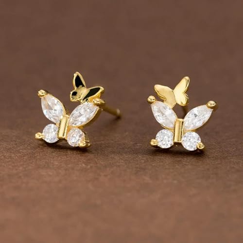 Pendientes mariposa de plata de ley 925 el regalo de comunión ideal 4