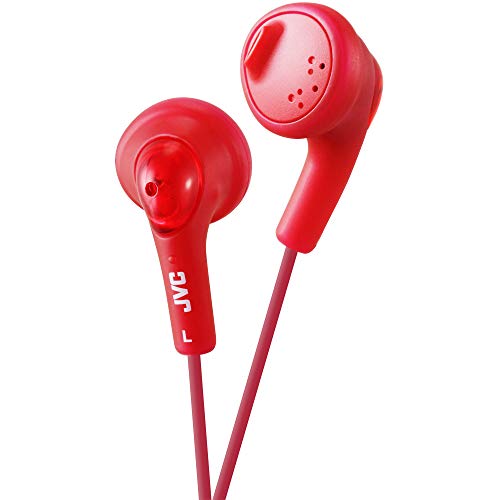 JVC Gumy   Auriculares in Ear para el iPod, iPhone, MP3 y Smartphone (imán de neodimio, Cable de 1 m, 15 Hz   20 KHz), Color Rojo