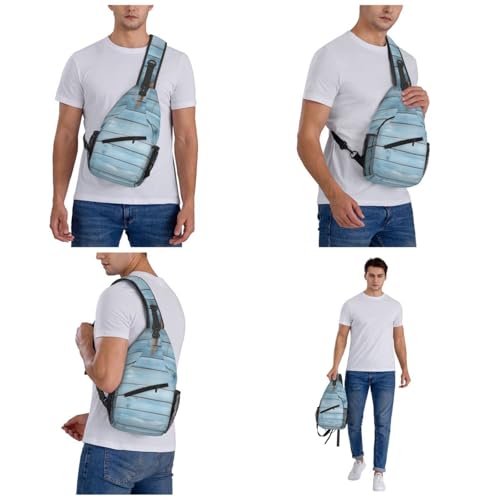 Bolso Cruzado Deportivo Negro para Hombre y Mujer miniatura 7