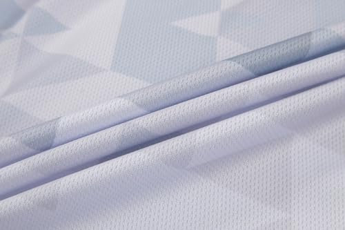 GCRFL Men's Cycling Jersey Short Sleeve Biking Shirt with 4 Rear Pockets Breathable Quick Dry Bicycle Jersey (White, X-Large) by GCRFL - Used condition - Image 4