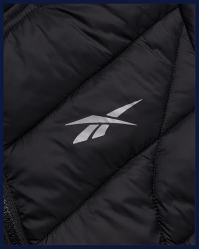 Stylish and Cozy: The Reebok Womens Puffer Jacket - Black Ink, Medium, Your Go-To Winter Companion - Image 5