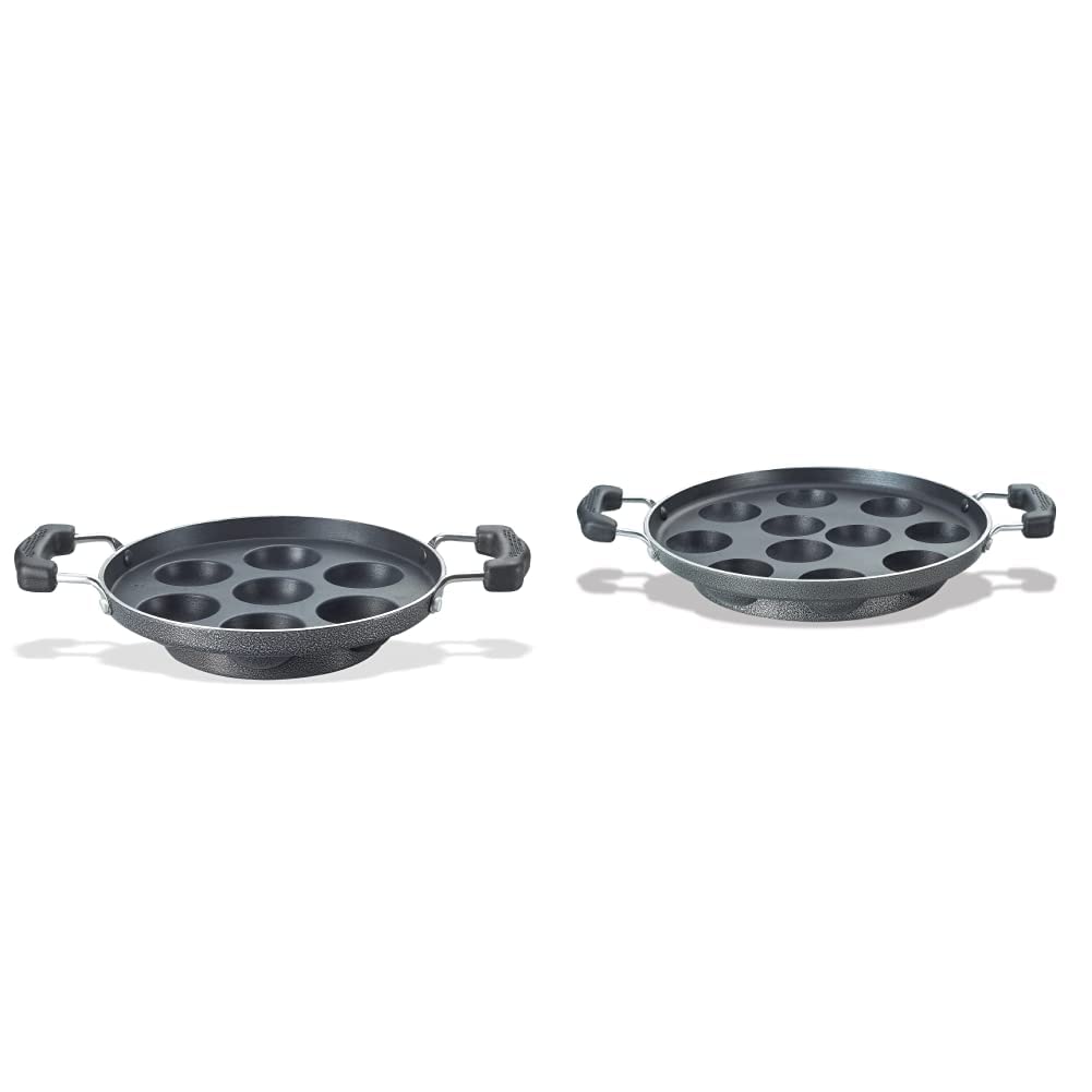 Prestige Metal Omega Select Plus Residue Free Non-Stick Paniyarakkal, 20Cm, Black & Omega Select Plus Residue Free Non-Stick Paniyarakkal, 25Cm, Black Combo (B085GQ7W16) Amazon Price History, Amazon Price Tracker