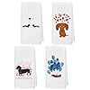 kunlisa Dachshund Gifts for WomenDachshund Kitchen TowelsDachshund Decor Wiener Dog Gifts for Women Dachshund Dish Towels Tea Towels 1624 Inches Set of 4Daschund Gifts Weiner Dog Stuff