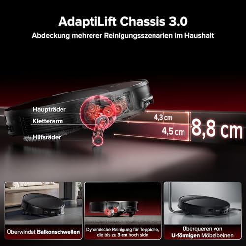 roborock Saros 20 Saugroboter mit Wischfunktion&angebbarem Wischmopp – Ansicht 2