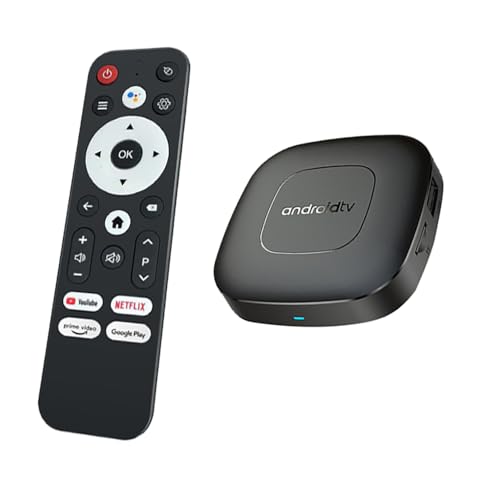 T1 Deluxe Edition Android 14.0 TV Box Quad-Core WiFi6 2.4G/5.8Ghz BT5.0 4K AV1 Ultra HD Control de voz Reproductor doméstico inteligente