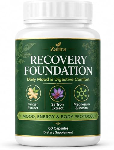 Zafira Organics Saffron Ginger Capsules Non-GMO Gluten-Free 60 Count
