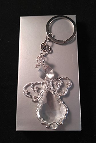 (12) Angel Key Chains Crystal Baptism, First Communion, Confirmation, Party Pack