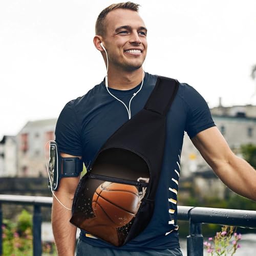 Bolso bandolera pequeño unisex para senderismo y baloncesto miniatura 6