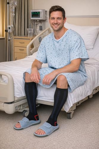 Image of 30-40mmHg Medical Graduated Compression Socks for Women&Men Circulation-Compression Stockings-Knee High Socks for Support,Hiking,Running