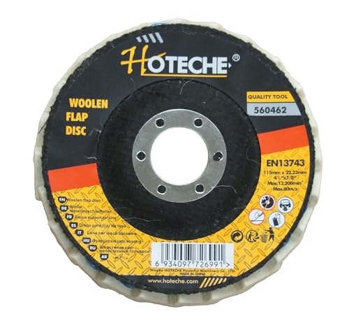 Lot of (10) Felt Wool Polishing Flap Disc Grinding Wheel 4-1/2