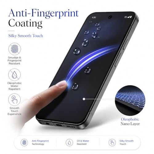 Image of FIRST MART Privacy Screen Protector for Google Pixel 9 / Pixel 9 Pro | Borderless Anti-Spy Tempered Glass, Scratch Resistant, Case-Friendly | Pack of 2