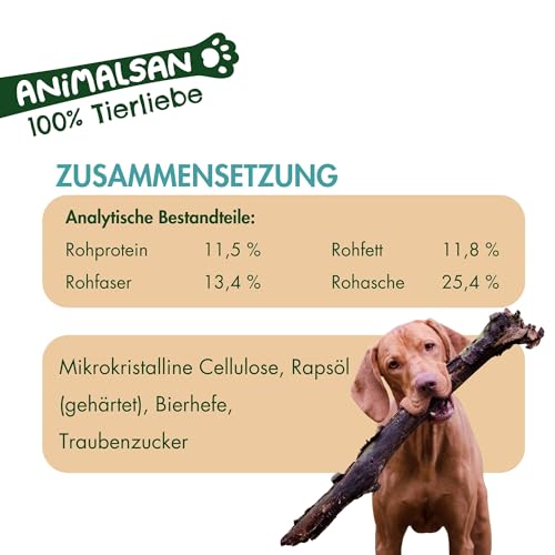 Animalsan B-Fit – Vitamin B-Komplex Tabletten für Hunde – Ergänzungsfuttermittel mit Vitamin B1, B2, B5, B6, B12 & Folsäure – zur täglichen Versorgung – 100 Tabletten