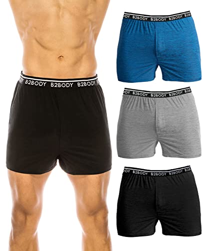 Breathable Boxer Shorts for Men 3 Pack Small to Big and Tall Boxers Underwear2