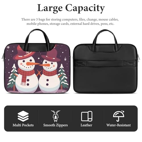 Bolso para portátil impermeable de 17 pulgadas Snowman in The Snow miniatura 5