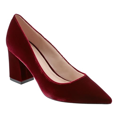Marc Fisher LTD Women's Zala Pump, Dark Red Velvet 600, 8