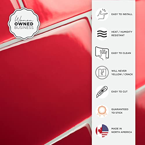 Smart Tiles Peel And Stick Backsplash - 4 Sheets Of 11.56" X 8.38" - 3D Adhesive Peel And Stick Tile Backsplash For Kitchen, Bathroom, Wall Tile #TOP2