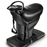 Horseback Riding Machine,Digital Core Exercise Machine, LCD Display, 20 Resistance Levels, 3 Smart Modes, Bluetooth Music, 330 lbs Capacity, Black Knight