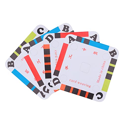 HAPINARY Professional Weaving Cards 100pcs Large Cards for Paper Tablet Tool Included Weaving Craft