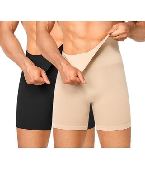 Men Tummy Control Shapewear Shorts High Waist Body Shaper for Men Compression Underwear-picture-41
