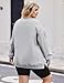 IN'VOLAND Womens Plus Size Sweatshirts Long Sleeve Crewneck Sweaters Casual Tops Comfy Fall Fashion Outfits Winter Clothes 2025 Grey