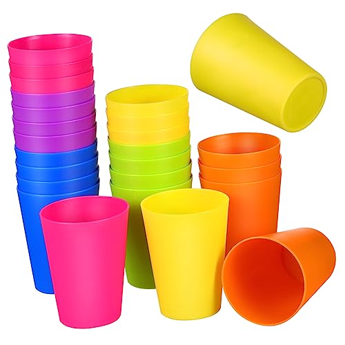 LABRIMP 24 Peças De Copo De Plástico Para Crianças Copos Coloridos Para Beber Copos De Plástico Copo