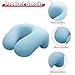 predolo Desk Napping Pillow Headrest Multifunction Lightweight Breathable Memory Foam Office Sleeping Pillow for Car School Office, Light Blue