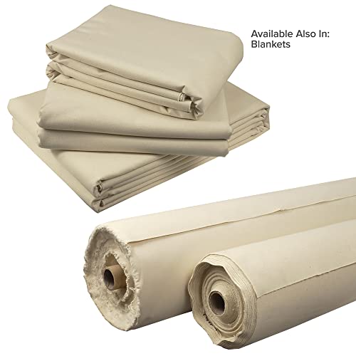 Creative Mark Unprimed Cotton Duck Deluxe Canvas Roll - 12 Ounce #12 Double Filled Roll - 72" x 30 Yards - Very Uniform Canvas Texture - Bulk Un-Stretched Duck Canvas Fabric for Artists by Creative Mark - Image 4
