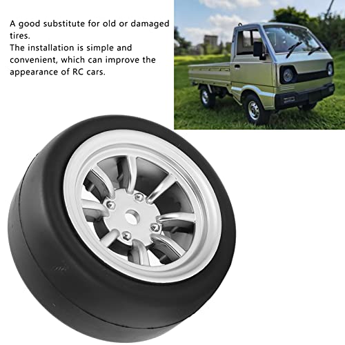 image for Drfeify RC Rubber Tire Set RC Sequence Wheel Hub Brass Combiner Set RC