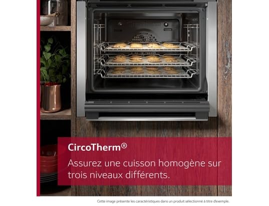 Four Intégrable Multifonction 71l 60cm Pyrolyse + Hydrolyse Noir/inox - B6ACH7AN3F