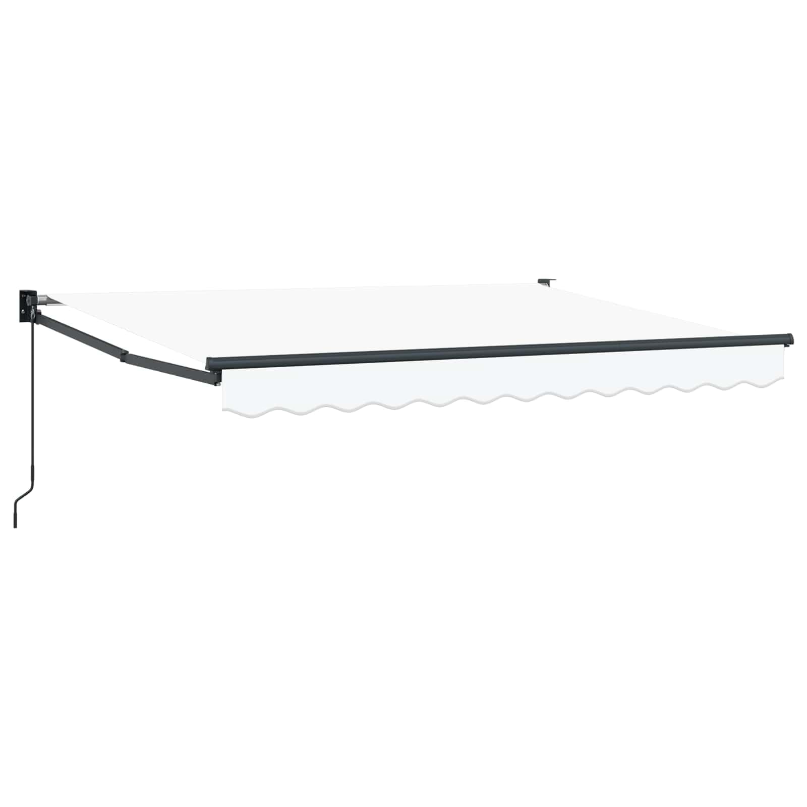 Auvent manuel à bras articulé 3x2m avec store banne extérieur imperméabilisé pour jardin
