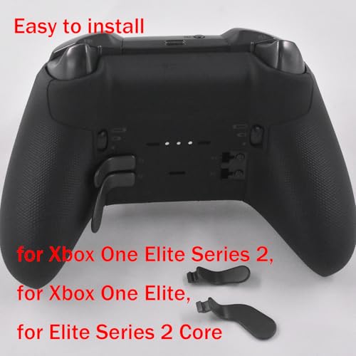 Image of 5 in 1 Elite Controller Paddles for Xbox One Elite Series 2 Controller Metal Paddles for Xbox Elite Series 2 Core Controller Paddles with D-Pad for Xbox One Elite 1 (Black)