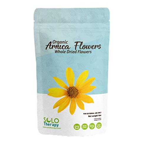 Organic Arnica Dried Whole Flowers 4 oz, Heterotheca Inuloides, Flores De Arnica Secas, Product from México, Packaged in The USA