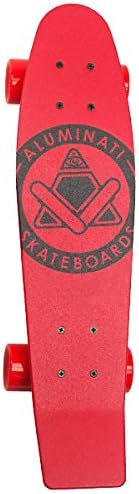 Aluminati Skateboards Basix Original Cherry Punch Skateboard, Red