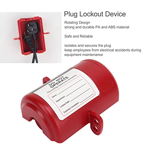 Plug Lockout Device Electrical Lockout Tag Out Kits Safe Electrical Padlock Kit for Industrial Appliances Air Conditioners - Image 2