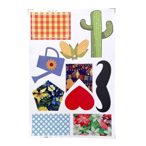 Adesivo Retalho Remendo Para Roupa Festa Junina 10 Adesivos