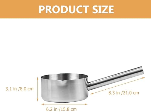 Miniatura 2 de Cucharón de agua de acero inoxidable multifunción para cocina, baño y jardín, cuchara para cocina, campamento y servir, 8 27 x 6 22 pulgadas