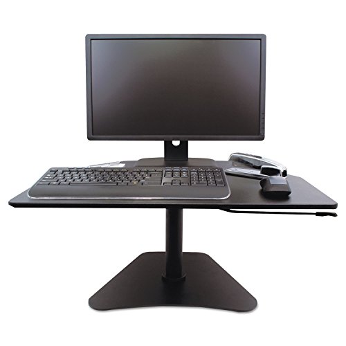 Victor Dc200 High Rise Adjustable Stand-Up Desk, 28 X 23 X 16 3/4, Black #TOP10
