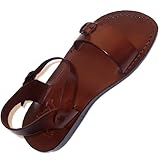 Holy Land Market Unisex Leather Biblical Sandals (Jesus - Yashua) Jerusalem Style II