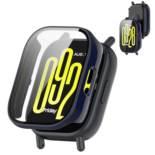 For Xiaomi Redmi watch 5 lite �Ή� �P�[�X�yDKEYIT�z�����K���X ��̌^ �V���I�~ Redmi watch 5 lite �ی�J�o�[ PC�f�ޒ����^ �����ȒP �ϏՌ� ��U�h�~ �����x �����ߗ� ���h�~ �S�ʕی� �w��h�~