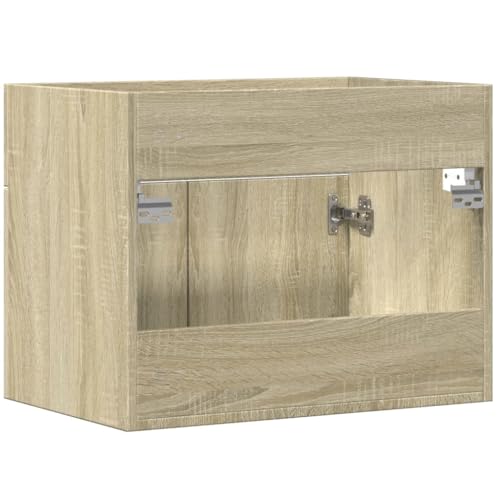 Armario de lavabo para baños pequeños: mueble compacto de 60 cm en madera de ingeniería 7