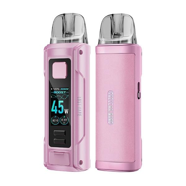 Kit Pod Thelema Nano Lost Vape Sakura Pink : e-cigarette MTL RDL et vape rose rechargeable