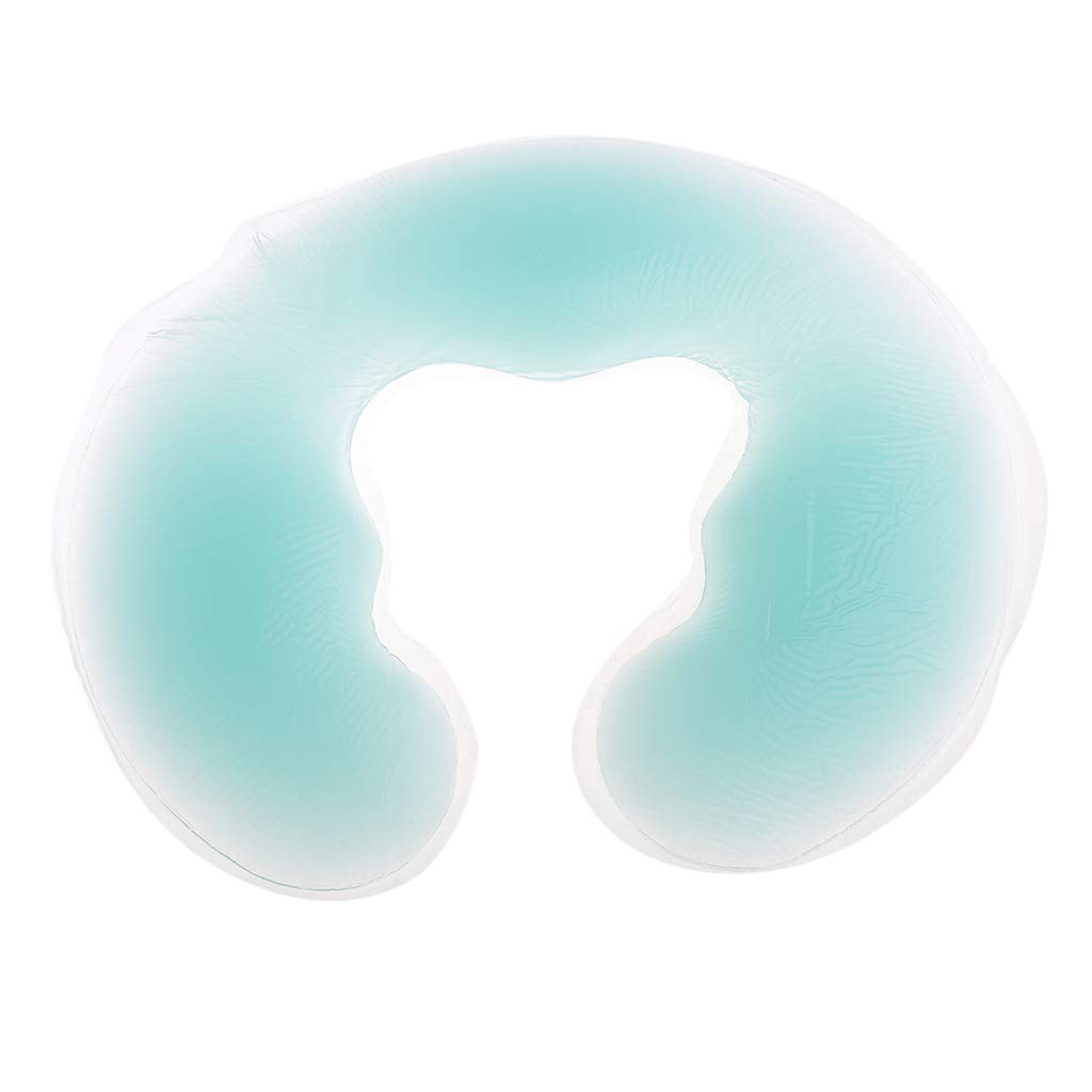 LoveinDIY Purple Green Silicone Gel Face Cradle Cushion Pillow For Massage Table Bed - Green : Beauty & Personal Care