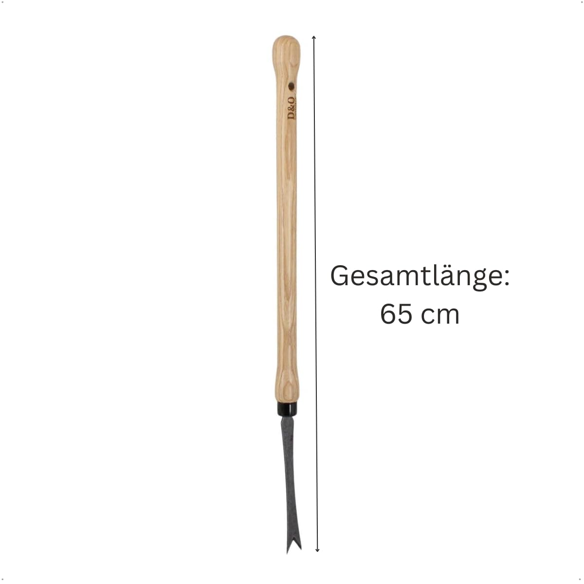 D&O - Unkrautstecher geschmiedeter Borstahl - V-Form Distelstecher 65 cm