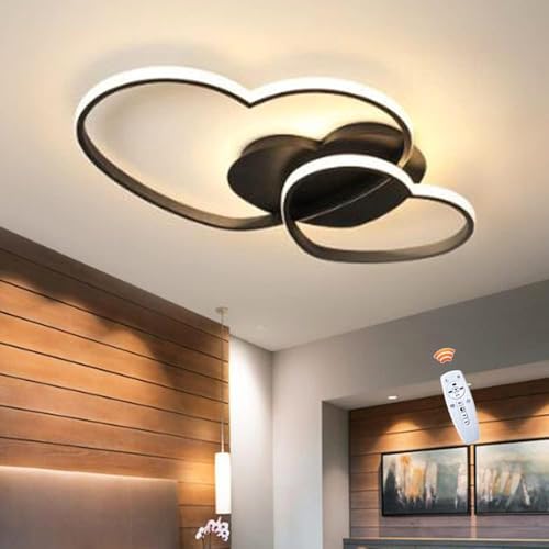 Plafonnier moderne LED dimmable cœur pour protéger les yeux des enfants - 2