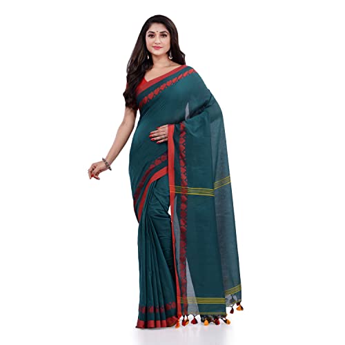 Image of dB DESH BIDESH Women`s cotton saree for woman handloom cotton georgette silk party, wear latest, loveria new, collection farewell soft mulmul linen cotton sarees for women with unstitched blouse