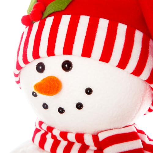 Figurine de neige Noël en polyester modulable pour décoration de table intérieure