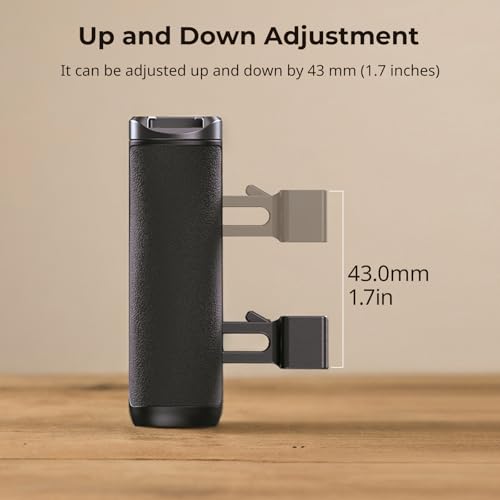 Image of SmallRig Mini NATO Side Handle for Camera Cages, Universal Ergonomic Side Handgrip, 43mm Up /Down Adjustable, Bulit-in 1 /4 inch-20 Threaded Hole, Strap Hole, Cold Shoe - 4840